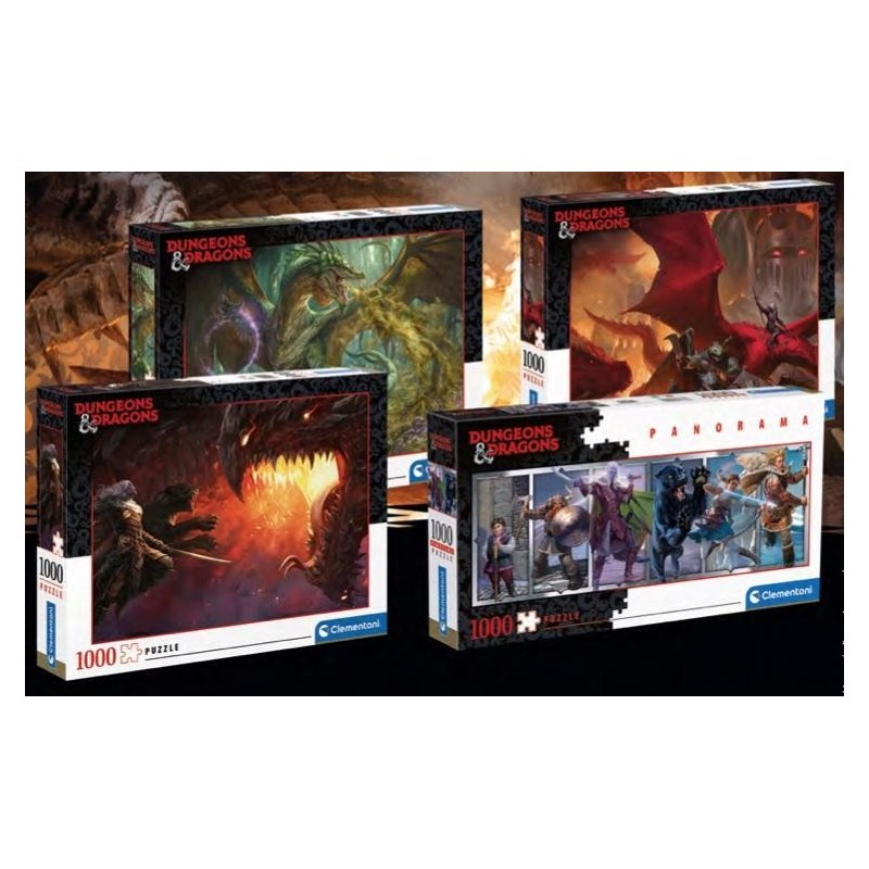 DONJONS ET DRAGONS - Personnages - Puzzle Panorama 1000P 