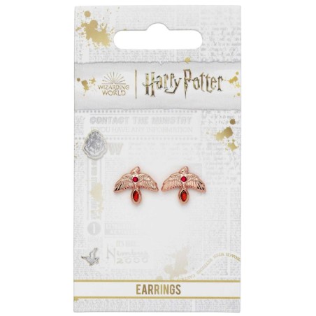 HARRY POTTER - Boucles d'Oreilles - Phénix Rose Gold 