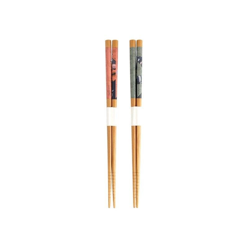 NARUTO SHIPPUDEN - Naruto & Kakashi - Set 2 Paires de baguettes 22.5cm 