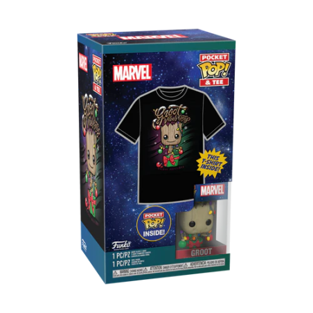 GARDIENS DE LA GALAXIE - Pocket POP -Holiday Groot + T-shirt (8-9 ans) 
