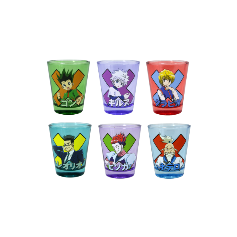 HUNTER X HUNTER - Groupe - 12 Verres à Shot 57ml - Mystery box 