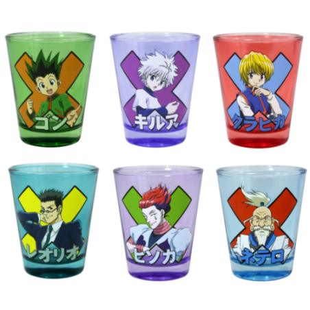 HUNTER X HUNTER - Groupe - 12 Verres à Shot 57ml - Mystery box 