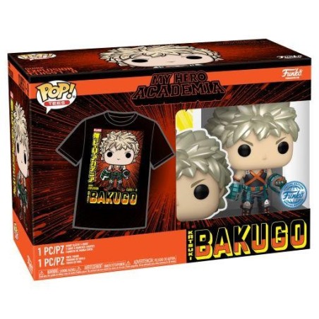 MY HERO ACADEMIA - Booble Head POP N° 249 - Bakugo (MT) +T-shirt (XL) 