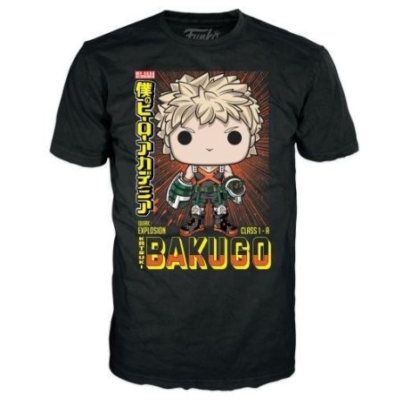 MY HERO ACADEMIA - Booble Head POP N° 249 - Bakugo (MT) +T-shirt (M) 