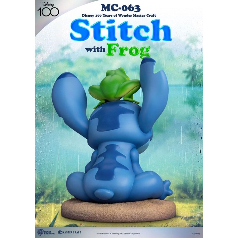 DISNEY 100E ANN. - Stitch avec Grenouille -Statuette Master Craft 34cm 