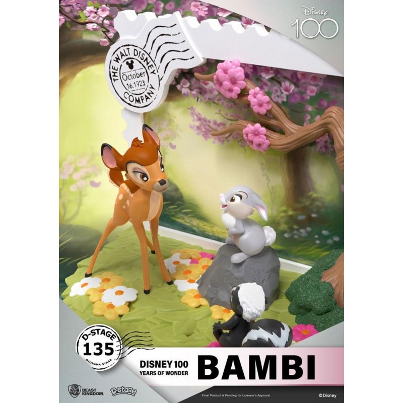 DISNEY 100EME ANNIV. - Bambi  - Diorama D-Stage 12cm 