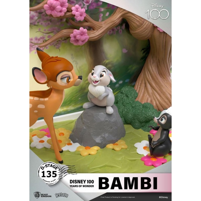 DISNEY 100EME ANNIV. - Bambi  - Diorama D-Stage 12cm 