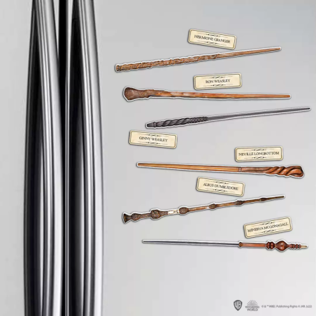 HARRY POTTER - Baguettes 02 - Planche de 12 magnets en mousse 