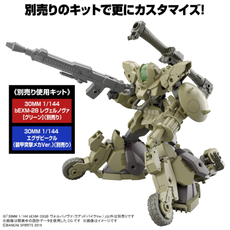 30MM - 1/144 bEXM-33QB Volpanova (QUAD Bike Ver.) - Model Kit 