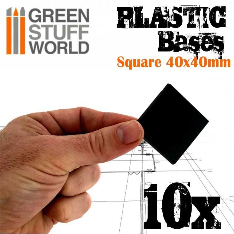 Socles CARRÉS 40x40 mm en Plastique