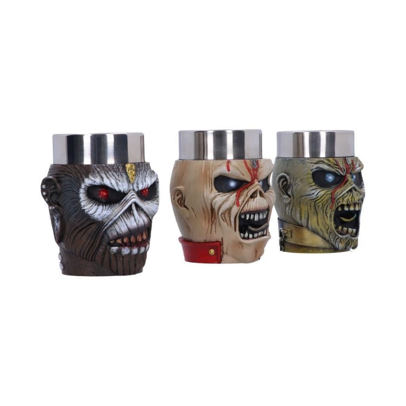 IRON MAIDEN - Eddie - Set de 3 verres à shots 9cm 