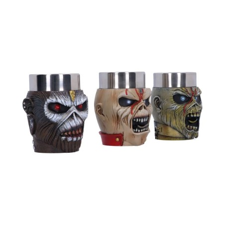 IRON MAIDEN - Eddie - Set de 3 verres à shots 9cm 