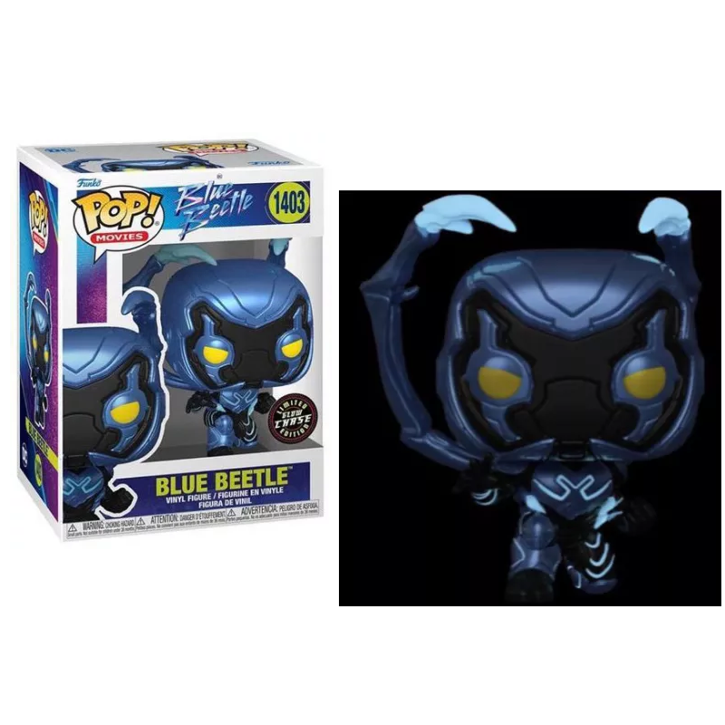 BLUE BEETLE - POP Movies N° 1403 - Blue Beetle avec Chase 