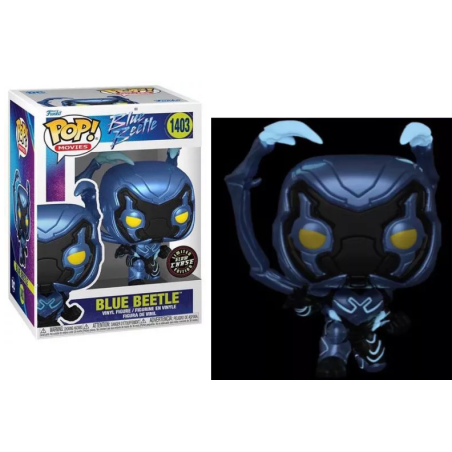 BLUE BEETLE - POP Movies N° 1403 - Blue Beetle avec Chase 