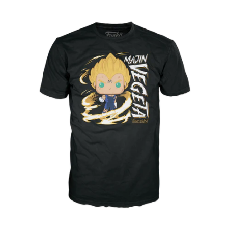 DRAGON BALL Z - Booble Head POP N°862 - Majin Vegeta (GW) +T-shirt (L) 