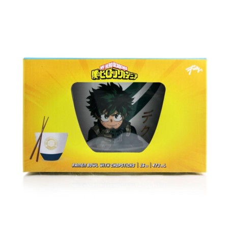 MY HERO ACADEMIA - Bol à Ramen avec Baguette 470ml - Izuku Midoriya 