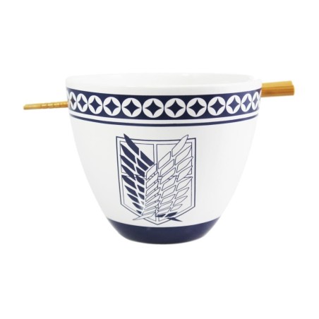 ATTACK ON TITAN - Bol à Ramen avec Baguette 470ml - Emblem 