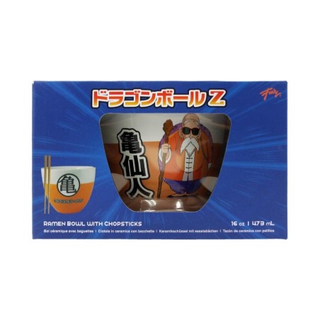 DRAGON BALL Z - Bol à Ramen avec Baguette 470ml - Roshi 