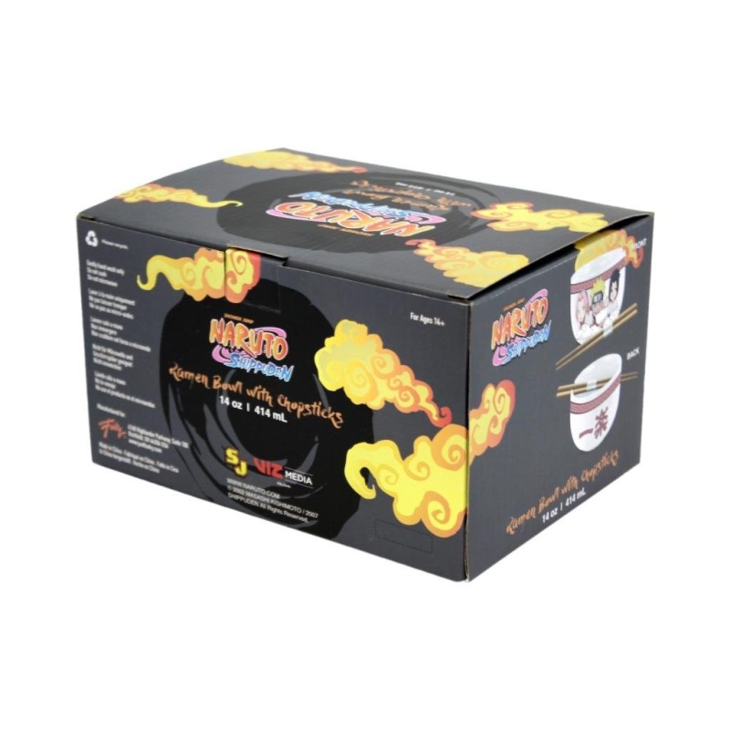 NARUTO - Bol à Ramen avec Baguette 414ml - Team Seven 