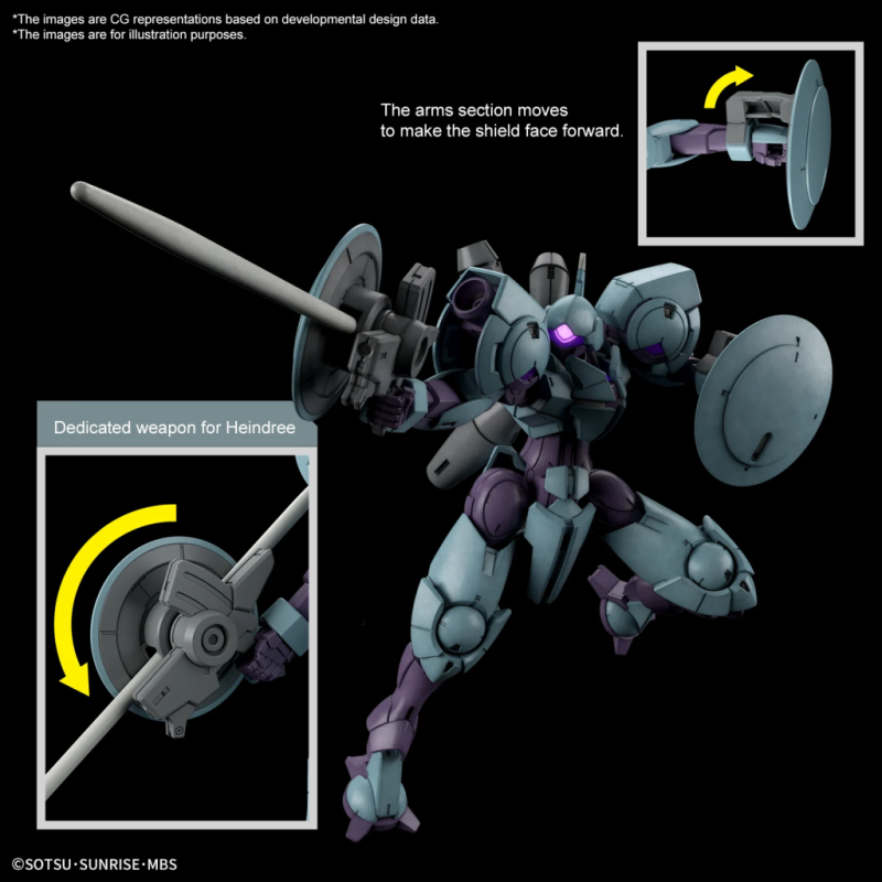 THE WITCH FROM MERCURY - HG 1/144 Heindree - Model Kit 
