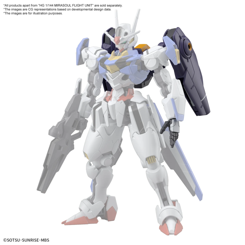 THE WITCH FROM MERCURY - HG 1/144 Mirasoul Flight Unit - Model Kit 