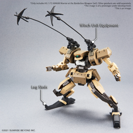 AMAIM -HG 1/72 AMAIM Warrior at the Borderline Weapon Set 3 -Model Kit 