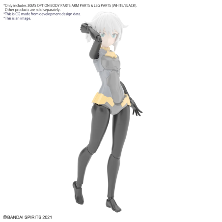 30MS -Option Body Parts Arm Parts & Leg Parts (White/Black) -Model Kit 