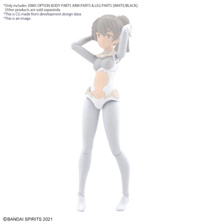 30MS -Option Body Parts Arm Parts & Leg Parts (White/Black) -Model Kit 
