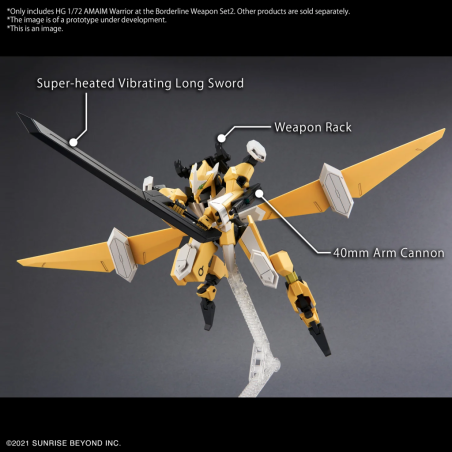 AMAIM -HG 1/72 AMAIM Warrior at the borderline Weapon Set 2 -Model Kit 