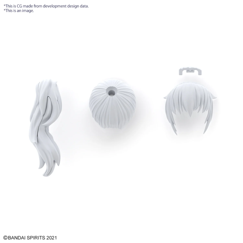30MS - Option Hair Style Parts Vol.7 All 4 Types - Model Kit 