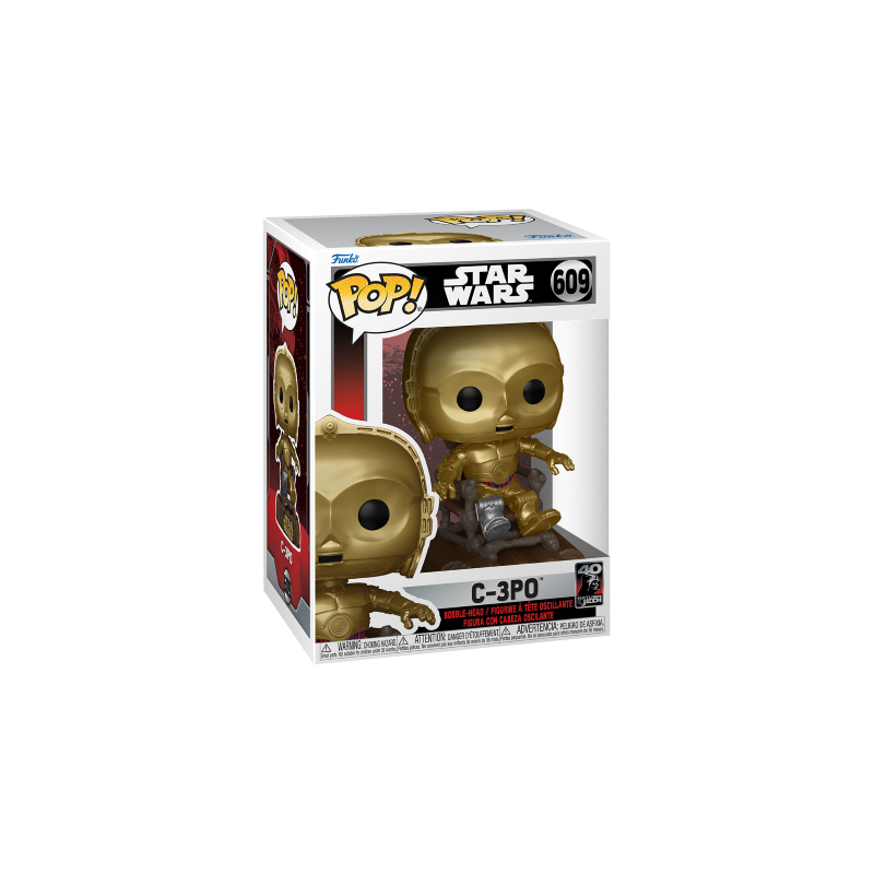STAR WARS 6 "40EME ANNIVERSAIRE" - POP N° 609 - C3PO sur Chaise 