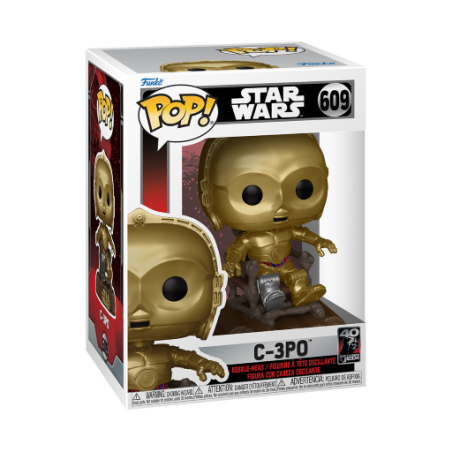 STAR WARS 6 "40EME ANNIVERSAIRE" - POP N° 609 - C3PO sur Chaise 