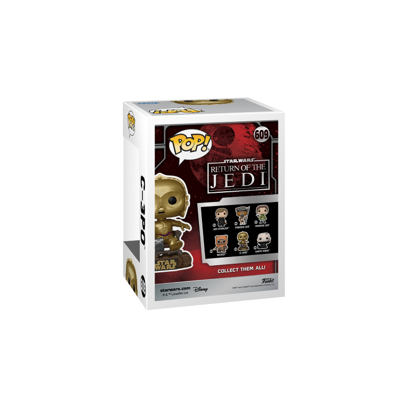 STAR WARS 6 "40EME ANNIVERSAIRE" - POP N° 609 - C3PO sur Chaise 