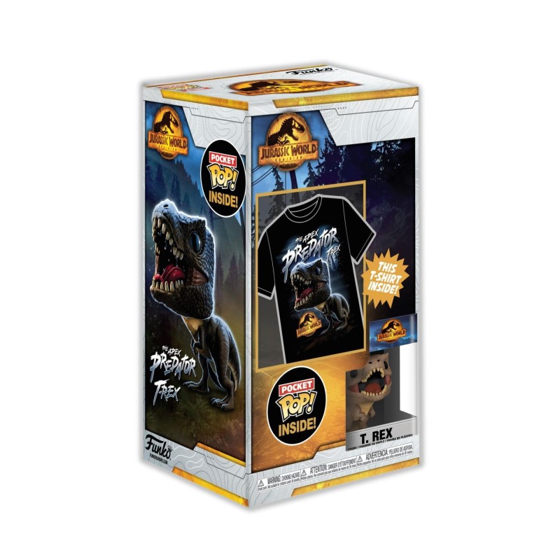 JURASSIC WORLD - Pocket POP - Trex + T-shirt (9-10 Ans) 