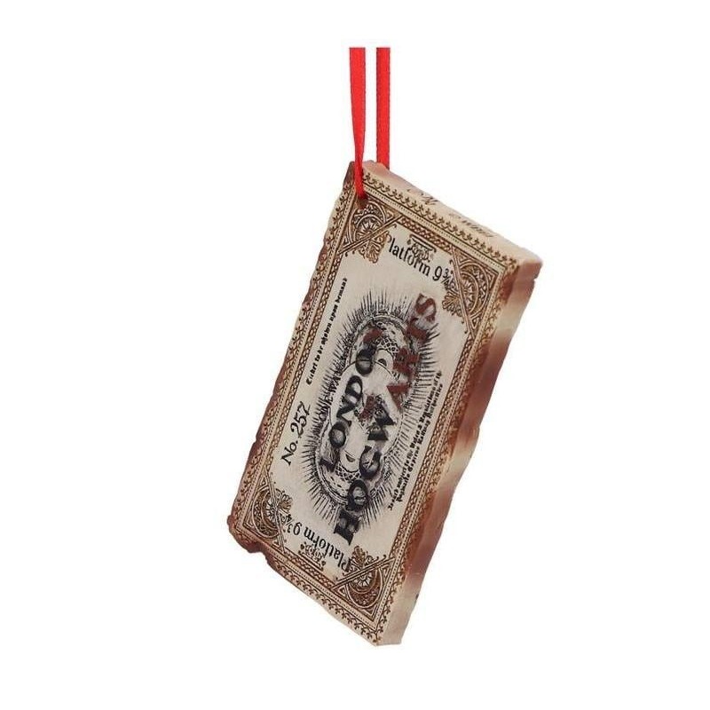 HARRY POTTER - Ticket Poudlard Express - Décoration de Sapin 9.5cm 