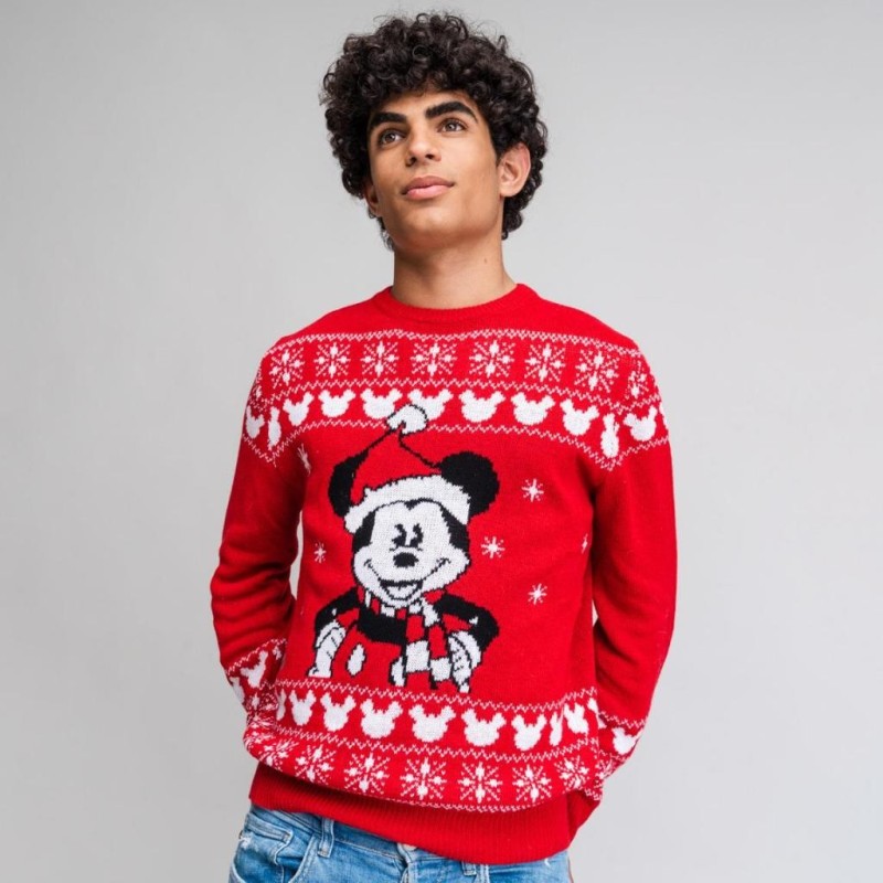 MICKEY - Winter Fun - Pull de Noël (2XL) 