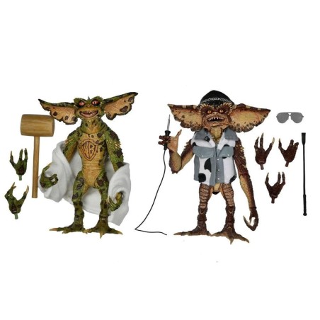 GREMLINS 2 - Tattoo Gremlins - Pack 2 Figurines 18cm 