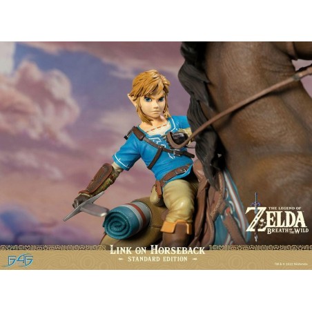 ZELDA BREATH ON THE WILD - Link à Cheval - Statuette 56cm 
