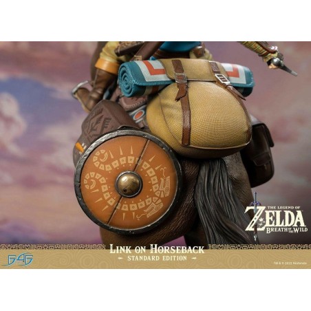 ZELDA BREATH ON THE WILD - Link à Cheval - Statuette 56cm 