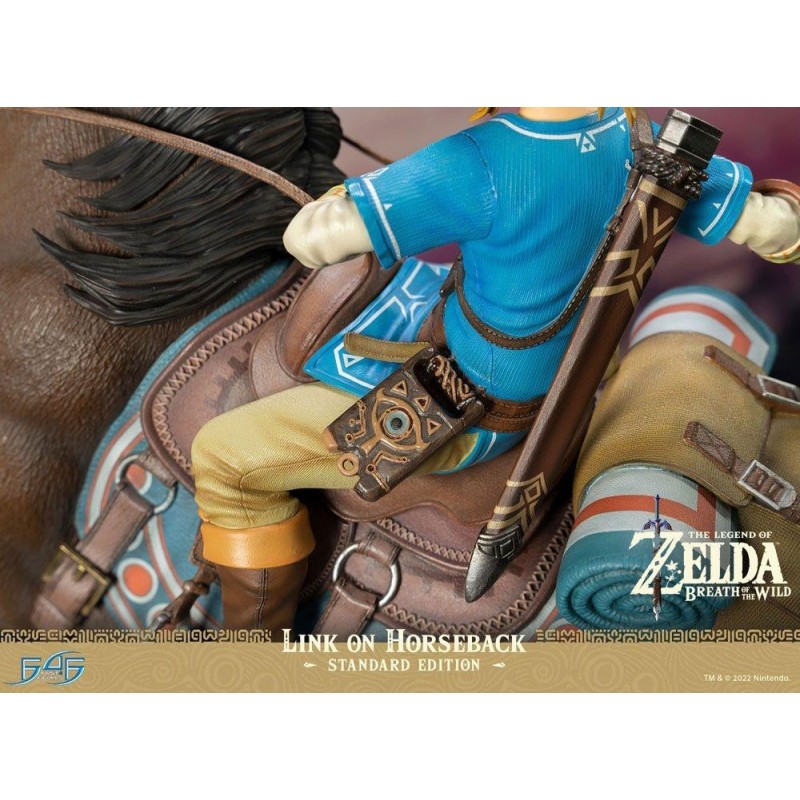 ZELDA BREATH ON THE WILD - Link à Cheval - Statuette 56cm 