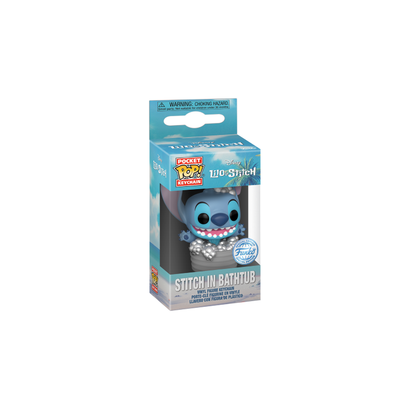 DISNEY - Pocket Pop Keychains - Stitch dans Baignoire 