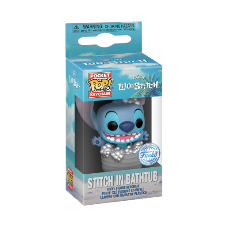 DISNEY - Pocket Pop Keychains - Stitch dans Baignoire 