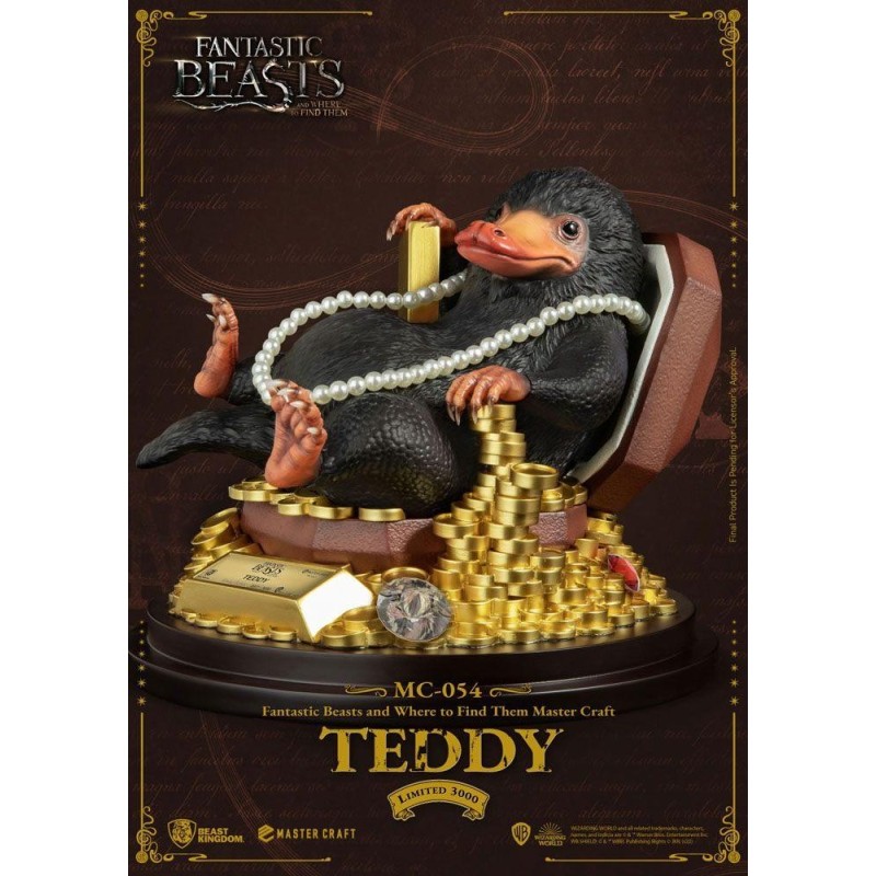 LES ANIMAUX FANTASTIQUES - Teddy - Statuette Master Craft 21cm 
