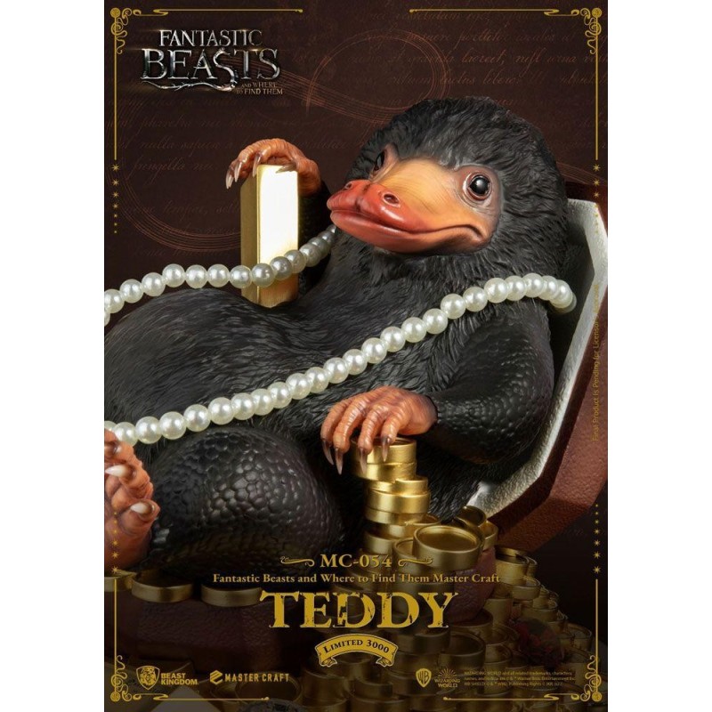 LES ANIMAUX FANTASTIQUES - Teddy - Statuette Master Craft 21cm 