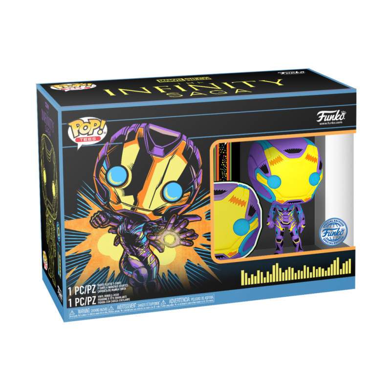 MARVEL - Booble Head POP N° 480 - Rescue Blacklight + Tee (S) 