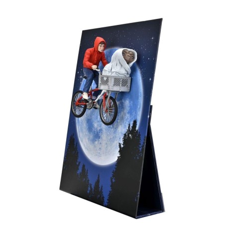 E.T. - Elliot et E.T. en vélo - Figurine 40ème anniversaire 18cm 