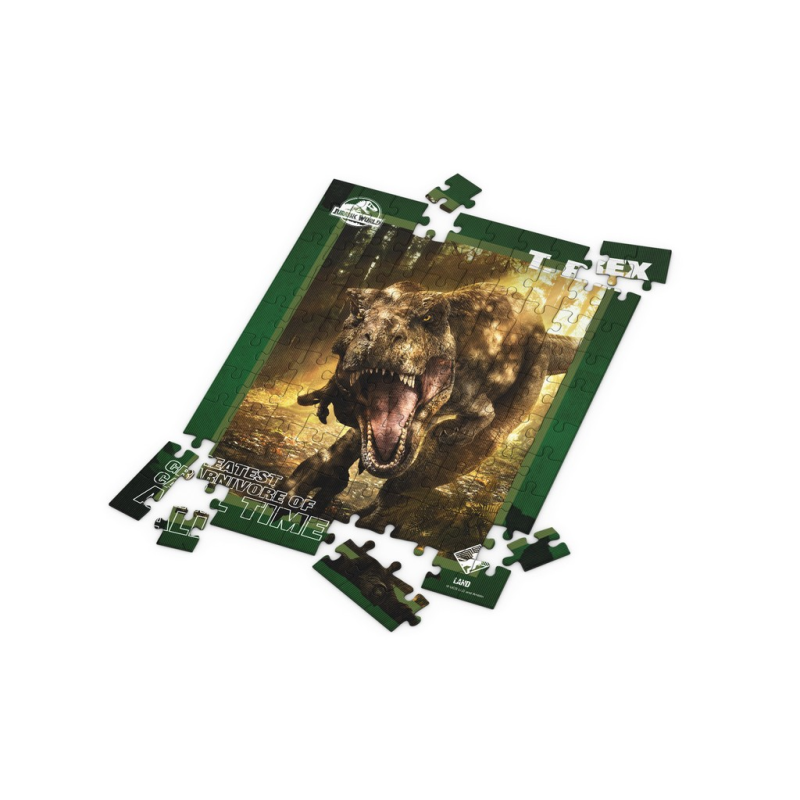 JURASSIC WORLD - T-Rex Poster - Puzzle Effet 3D 100P 
