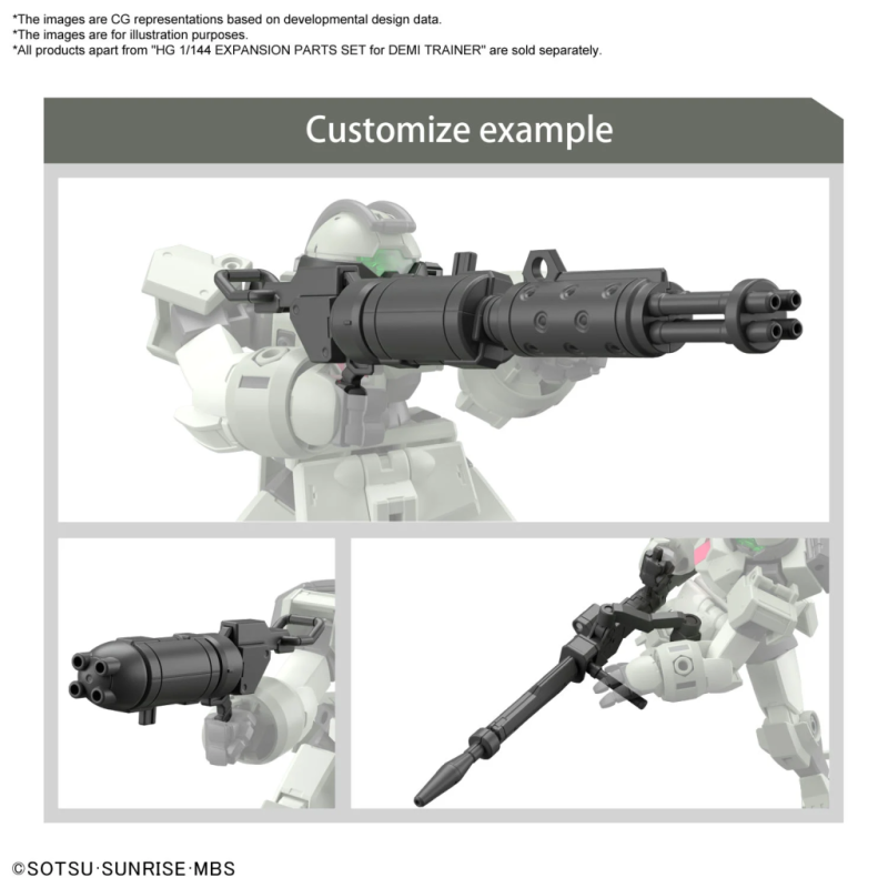GUNDAM - HG 1/144 Expansion Parts Set For Demi Trainer - Model Kit 