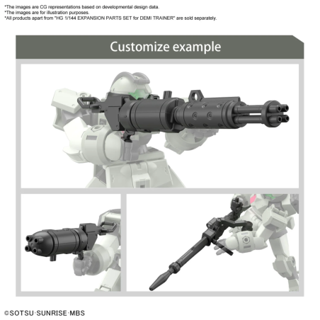 GUNDAM - HG 1/144 Expansion Parts Set For Demi Trainer - Model Kit 