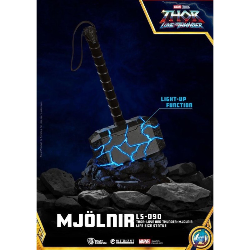 THOR : LOVE AND THUNDER - Mjolnir - Statue 53cm 